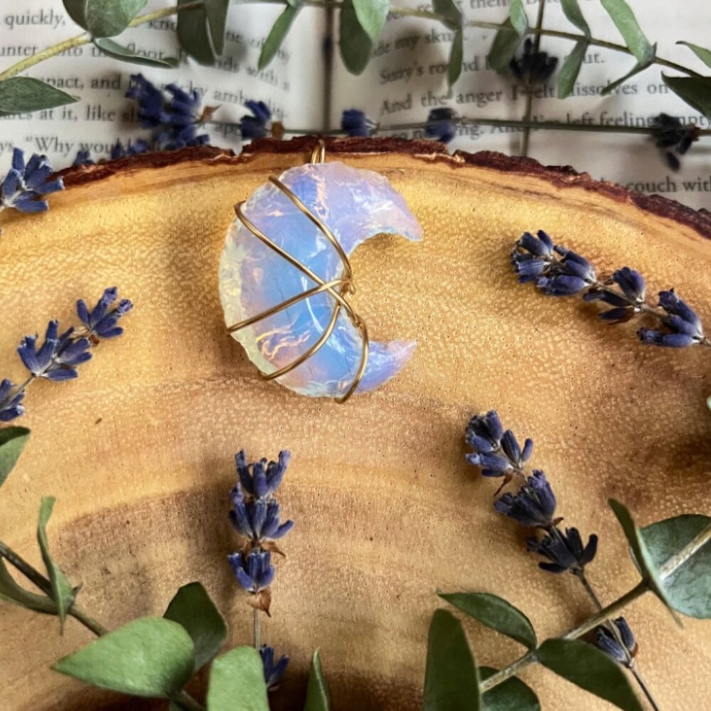 Opalite Moon Necklace